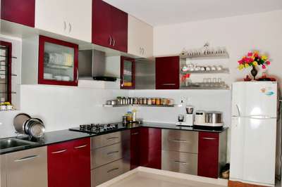 Kitchen, Storage Designs by Interior Designer SWASTIK HOME INTERIORS 9400296552, Pathanamthitta | Kolo