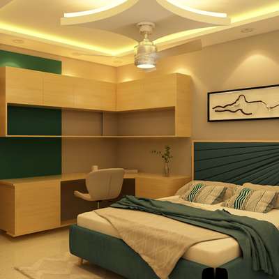 Ceiling, Furniture, Storage, Bedroom, Wall Designs by Contractor Sadab Khan, Ghaziabad | Kolo