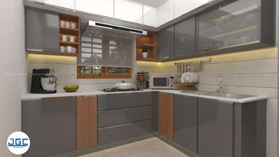 Kitchen, Storage Designs by Civil Engineer JGC The Complete   Building Solution, Kottayam | Kolo
