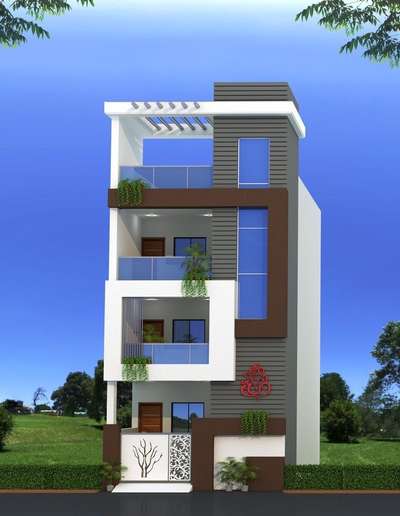 Exterior Designs by Civil Engineer Shubham Mishra, Indore | Kolo