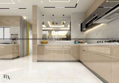 Kitchen, Lighting, Storage Designs by Interior Designer ibrahim badusha, Thrissur | Kolo