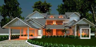 Exterior Designs by Civil Engineer Binu Antony, Idukki | Kolo