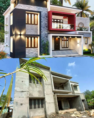 Exterior, Lighting Designs by Civil Engineer Dreamstone Builders, Ernakulam | Kolo