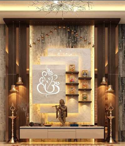 Prayer Room, Storage, Lighting Designs by Carpenter khetaram  Suthar , Jodhpur | Kolo