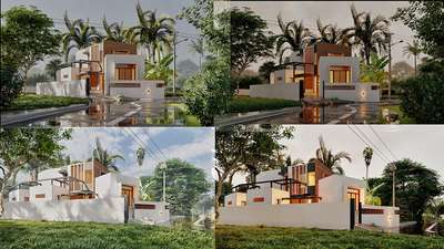Exterior Designs by Civil Engineer SANDSTONE BUILDERS, Thiruvananthapuram | Kolo