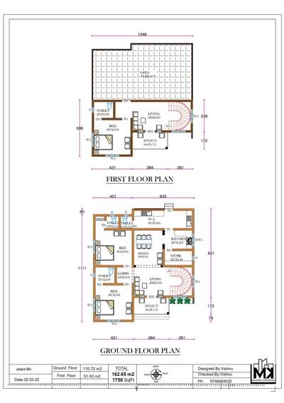 Plans Designs by Civil Engineer Mk builders   Interiors, Kannur | Kolo