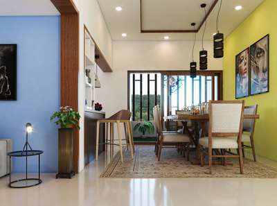 Furniture, Lighting, Table, Dining Designs by Architect morrow home designs , Thiruvananthapuram | Kolo