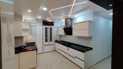 Ceiling, Kitchen, Lighting, Storage Designs by Architect Satish Kumar  Maurya, Delhi | Kolo
