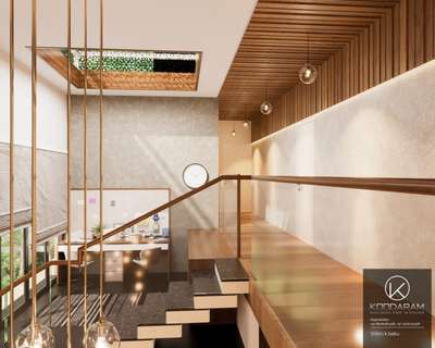 Ceiling, Staircase Designs by Civil Engineer KOODARAM Builders, Alappuzha | Kolo