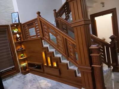 Home Decor, Staircase, Lighting, Living Designs by Carpenter Lijesh Soorya, Kozhikode | Kolo