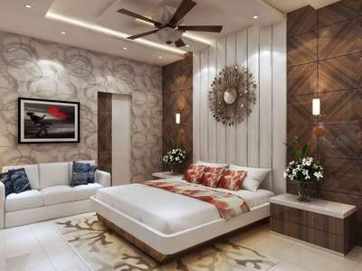 Furniture, Bedroom, Storage, Lighting, Wall Designs by Interior Designer Pankaj Yadav, Delhi | Kolo