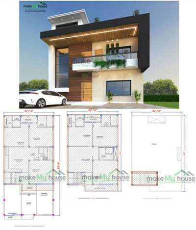Exterior, Plans Designs by Contractor Chhagan Lal Kumawat Contractor, Jodhpur | Kolo