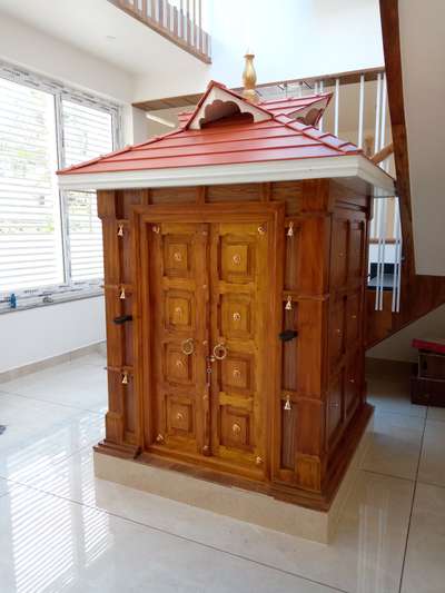 Prayer Room, Storage Designs by Painting Works Ganapriyan RV, Thiruvananthapuram | Kolo