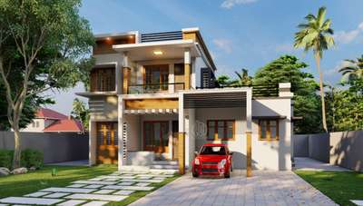 Exterior, Lighting Designs by Architect Rohith R, Alappuzha | Kolo