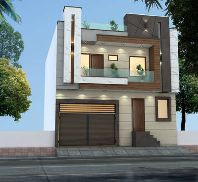 Exterior, Lighting Designs by Architect Home Design  Creations, Delhi | Kolo