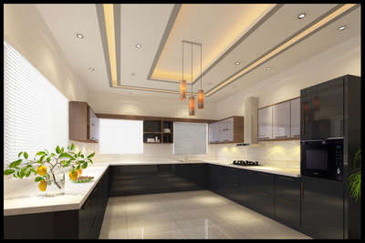 Kitchen, Lighting, Storage Designs by 3D & CAD Creatve world, Ernakulam | Kolo
