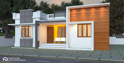 Exterior Designs by Civil Engineer Alphin John, Kannur | Kolo