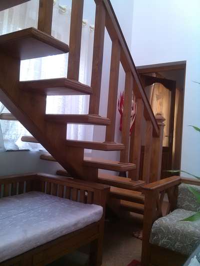 Living, Furniture, Staircase Designs by Carpenter Balakrishnan Kuttappan, Thrissur | Kolo