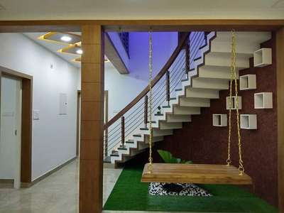 Staircase, Wall, Furniture, Home Decor Designs by Civil Engineer Bibin Baby, Thrissur | Kolo