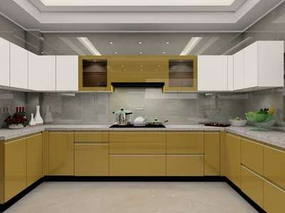 Kitchen, Storage, Lighting Designs by Carpenter DHANESH DHANU, Palakkad | Kolo