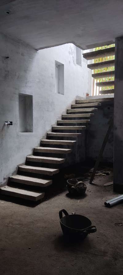Staircase Designs by Civil Engineer Biju Kuttan, Palakkad | Kolo