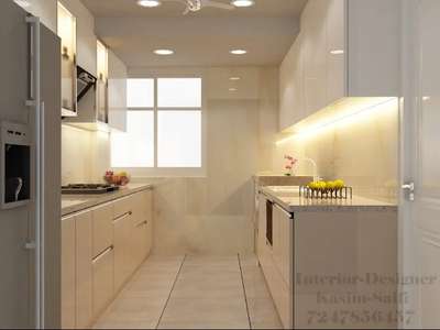 Kitchen, Lighting, Storage, Window Designs by Interior Designer Decent Interiors, Gautam Buddh Nagar | Kolo
