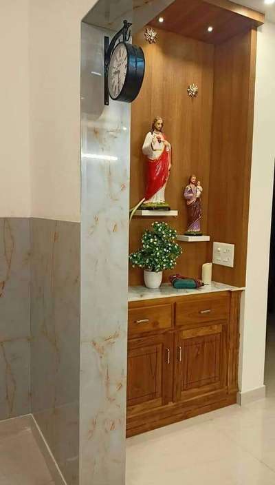 Home Decor, Prayer Room, Storage Designs by Interior Designer Shamsu KT, Kozhikode | Kolo