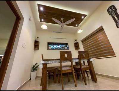 Ceiling, Furniture, Dining, Lighting, Table Designs by Contractor Sreenivasan Nanu, Ernakulam | Kolo