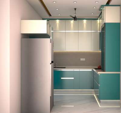 Kitchen, Lighting, Storage Designs by Interior Designer Ulta Design, Ghaziabad | Kolo