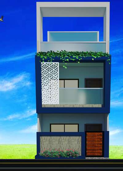 Exterior Designs by Civil Engineer Bhavesh Sawariya, Indore | Kolo