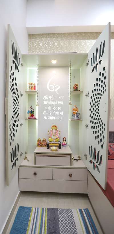 Prayer Room, Storage Designs by Interior Designer dreamz creatorz, Gautam Buddh Nagar | Kolo