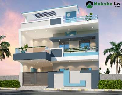 Exterior Designs by Architect Nakshelo com, Faridabad | Kolo