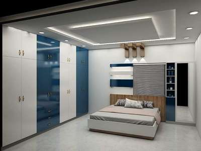 Bedroom, Furniture, Ceiling, Lighting, Storage Designs by Interior Designer Binoy George, Ernakulam | Kolo