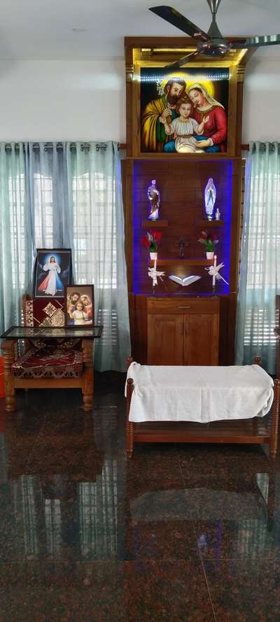 Prayer Room, Storage Designs by Building Supplies Venugopal Kk, Idukki | Kolo