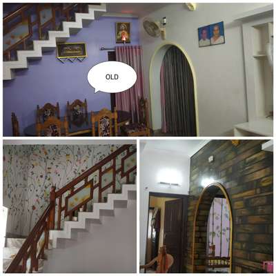 Wall, Staircase Designs by Painting Works babuantony antony, Thrissur | Kolo
