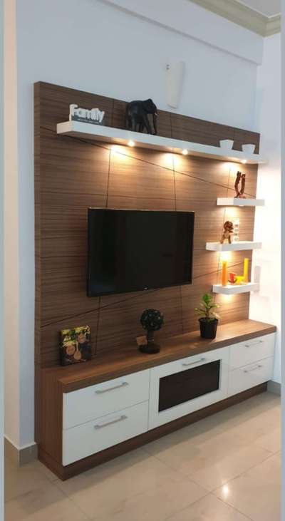 Living, Lighting, Storage Designs by Interior Designer Kerala modular kitchen and interior, Alappuzha | Kolo