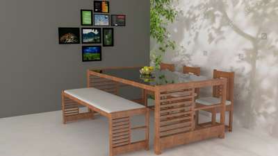 Dining, Wall Designs by Civil Engineer shinto george, Thrissur | Kolo