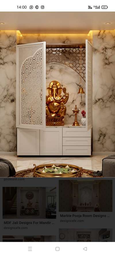 Prayer Room, Storage Designs by Interior Designer Geetesh Verma, Gurugram | Kolo