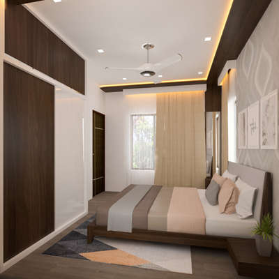 Bedroom, Furniture, Lighting Designs by 3D & CAD Creatve world, Ernakulam | Kolo