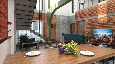 Furniture, Dining, Staircase, Living, Home Decor Designs by Interior Designer Fahad Abdulkalam, Thrissur | Kolo