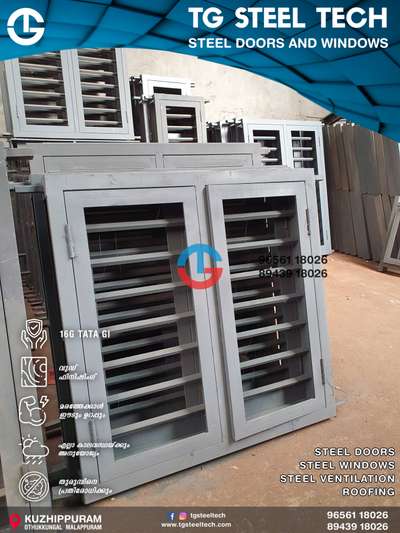 Window Designs by Building Supplies TG STEEL TECH Steel Doors And Windows, Kozhikode | Kolo