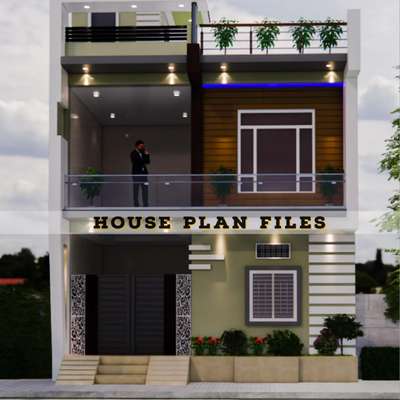 Exterior, Lighting Designs by Architect House Plans Files, Bhopal | Kolo