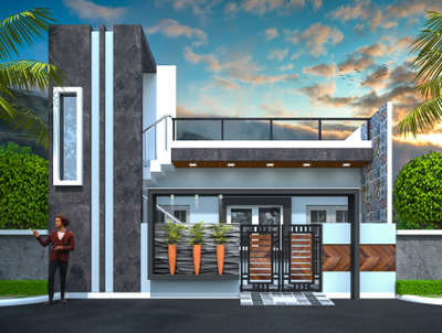 Exterior Designs by Civil Engineer Shubham  Shitut, Indore | Kolo