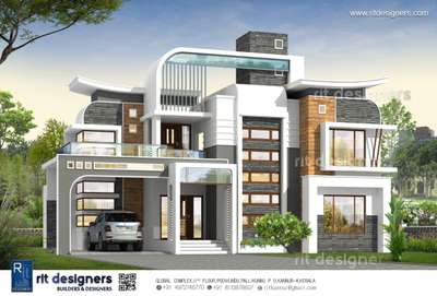 Exterior, Outdoor Designs by Architect RIT DESIGNERS kannur, Kannur | Kolo