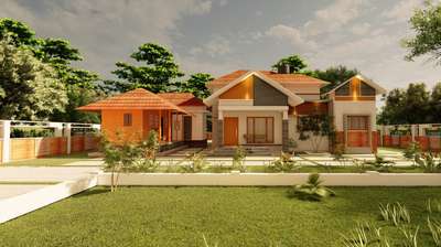 Exterior Designs by Civil Engineer Tojin John Mathew, Kottayam | Kolo