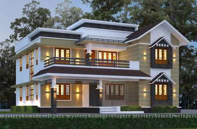 Exterior Designs by Civil Engineer Mystery Home Designs, Idukki | Kolo