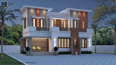 Exterior, Lighting Designs by Civil Engineer DCRAFT BUILDERs, Thrissur | Kolo
