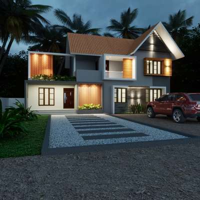 Exterior, Lighting Designs by Architect Studio Black, Ernakulam | Kolo