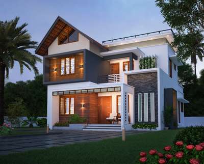 Exterior Designs by 3D & CAD Nisanth Satheesh, Kottayam | Kolo