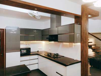 Kitchen, Storage, Lighting Designs by Carpenter STK  INTERIORS, Kollam | Kolo